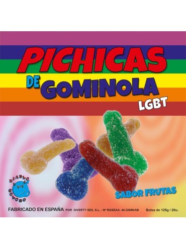 PRIDE PICHITAS DE GOMINOLA FRUTAS CON AZUCAR LGBT