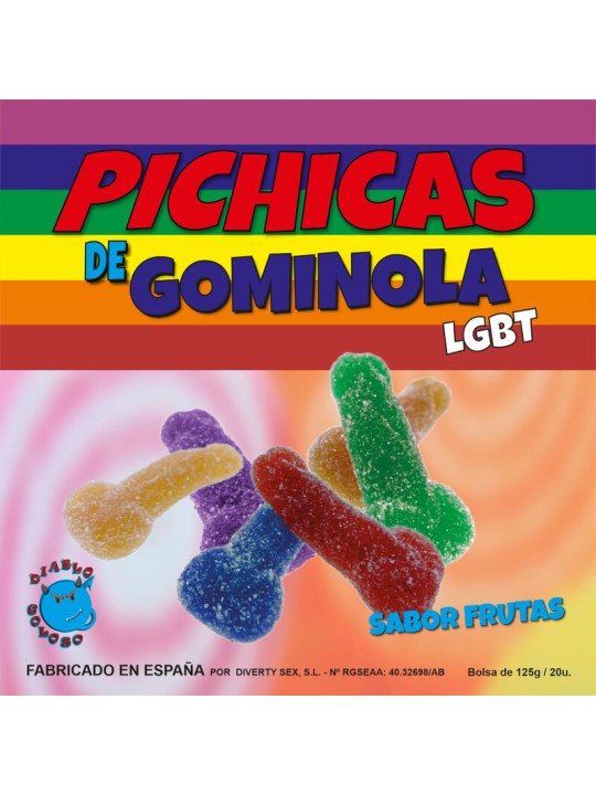 PRIDE PICHITAS DE GOMINOLA FRUTAS CON AZUCAR LGBT