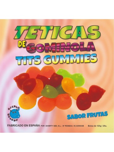 DIABLO GOLOSO TETICAS DE GOMINOLA SURTIDAS BRILLO