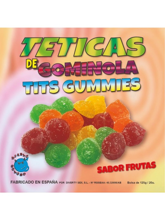 DIABLO GOLOSO TETICAS DE GOMINOLA SURTIDAS AZUCAR