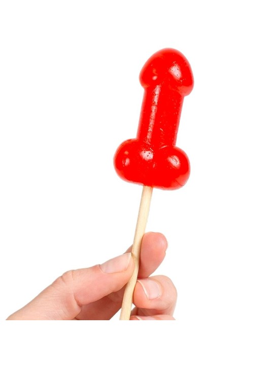 SECRETPLAY PIRULETA PENE CARAMELO CEREZA CON EFECTO CALOR PICANTE