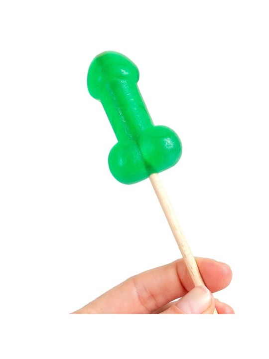 SECRETPLAY PIRULETA PENE CARAMELO MENTA CON EFECTO FRIO