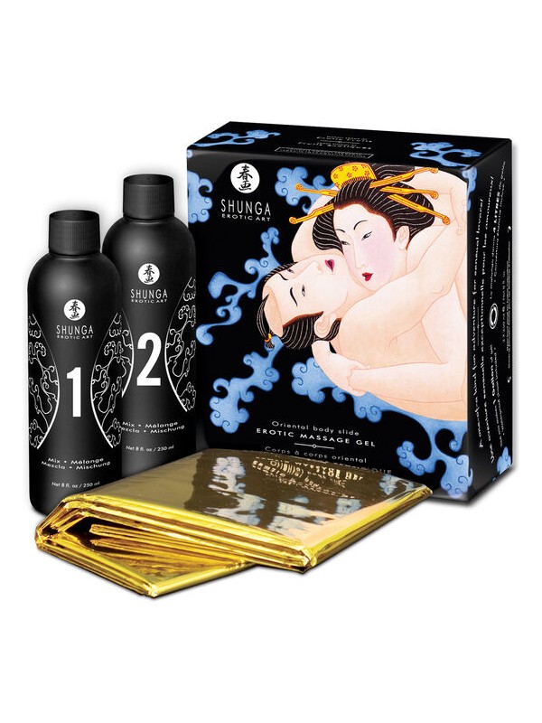 SHUNGA GEL DE MASAJE EROTICO CUERPO A CUERPO ORIENTAL FRUTAS EXOTICAS