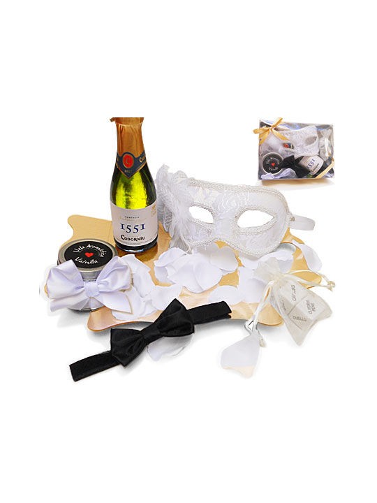 INEDIT KIT EROTICO BLANCO MASCARA VENECIANA