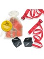 INEDIT KIT BOLSA ORGANZA ATADURAS ROJO