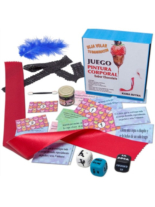 DIABLO PICANTE JUEGO DE DADOS CON PINTURA CORPORAL