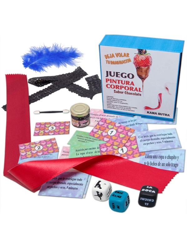 DIABLO PICANTE JUEGO DE DADOS CON PINTURA CORPORAL