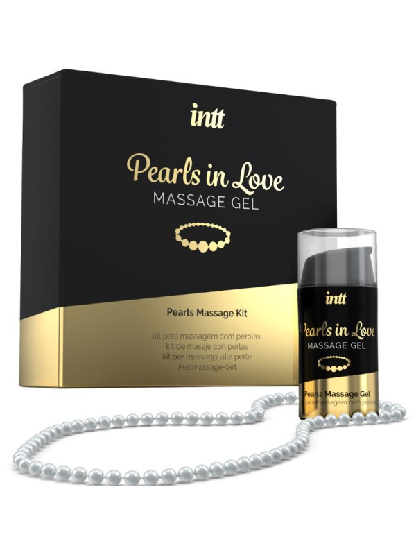 INTT MASSAGE ORAL SEX PEARLS IN LOVE CON COLLAR DE PERLAS Y GEL DE SILICONA