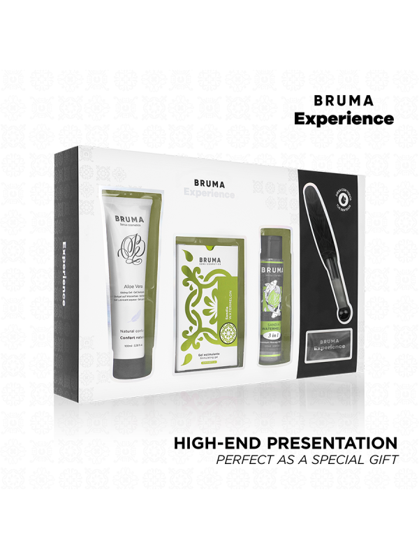 BRUMA XPERIENCE KIT TENTACION DULCE SANDIA CON POTENCIADOR DE ORGASMOS