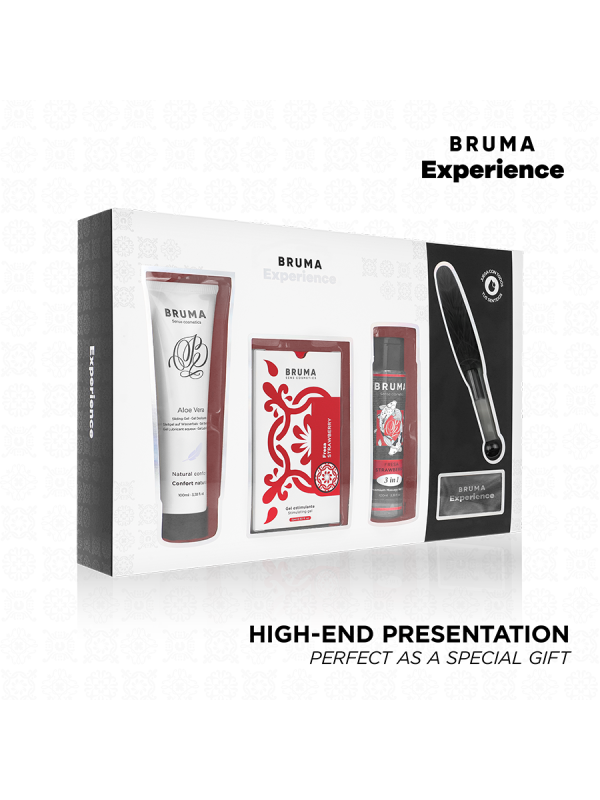 BRUMA XPERIENCE KIT TENTACION DULCE FRESA CON POTENCIADOR DE ORGASMOS
