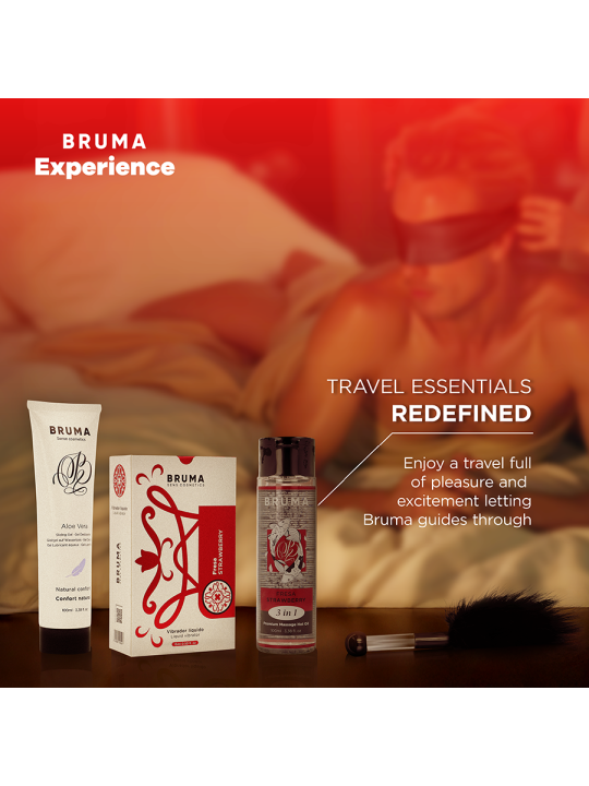 BRUMA XPERIENCE KIT TENTACION DULCE FRESA VIBRO ORGASMICA