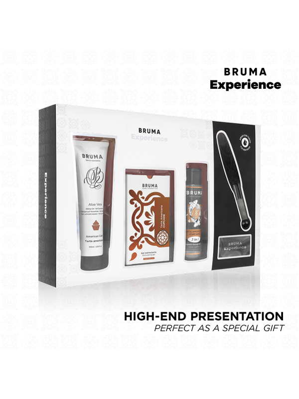 BRUMA XPERIENCE KIT TENTACION DULCE TARTA AMERICANA CON POTENCIADOR DE ORGASMOS