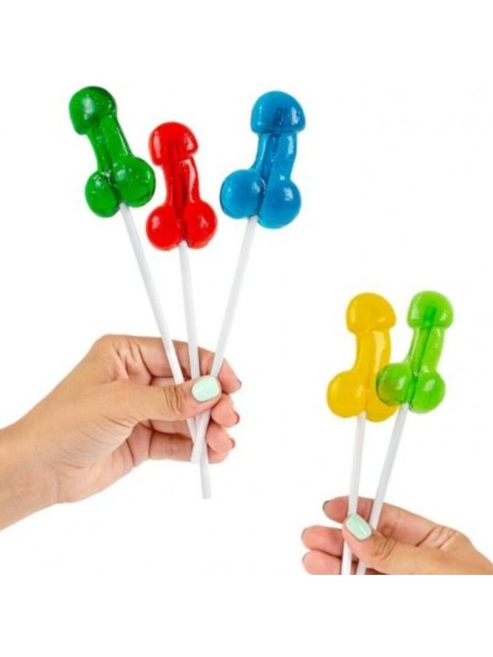 SECRETPLAY EXPOSITOR SURTIDO PIRULETAS PENE CON ALCOHOL 40 UNIDADES