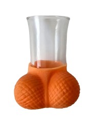 DIABLO PICANTE VASO CHUPITO CRISTAL CON HUEVOS NATURAL