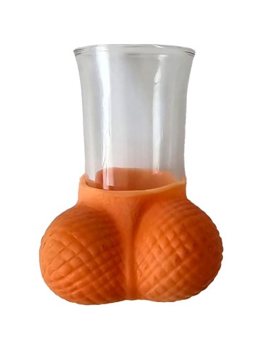 DIABLO PICANTE VASO CHUPITO CRISTAL CON HUEVOS NATURAL