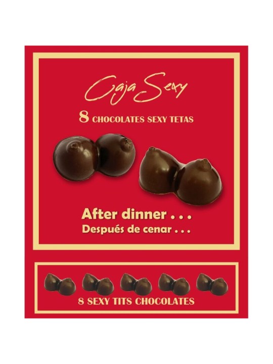 DIABLO PICANTE CAJA 8 CHOCOLATINAS FORMA DE PECHOS