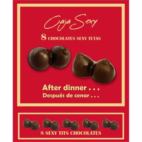 DIABLO PICANTE CAJA 8 CHOCOLATINAS FORMA DE PECHOS