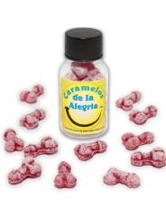 DIABLO PICANTE 12 CARAMELOS DE LA ALEGRIA FORMA PENE FRESA CEREZA