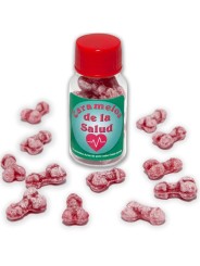 DIABLO PICANTE 12 CARAMELOS DE LA SALUD FORMA PENE FRESA CEREZA