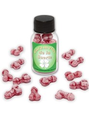 DIABLO PICANTE 12 CARAMELOS DE LA SUERTE FORMA PENE FRESA CEREZA