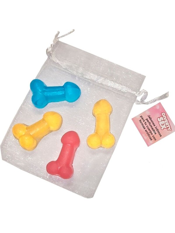 DIABLO PICANTE 4 MINI JABONES PERFUMADOS FORMA PENE