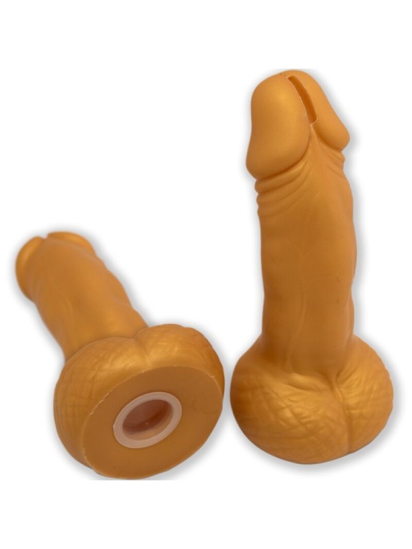 DIABLO PICANTE HUCHA FORMA PENE 225 CM DORADO