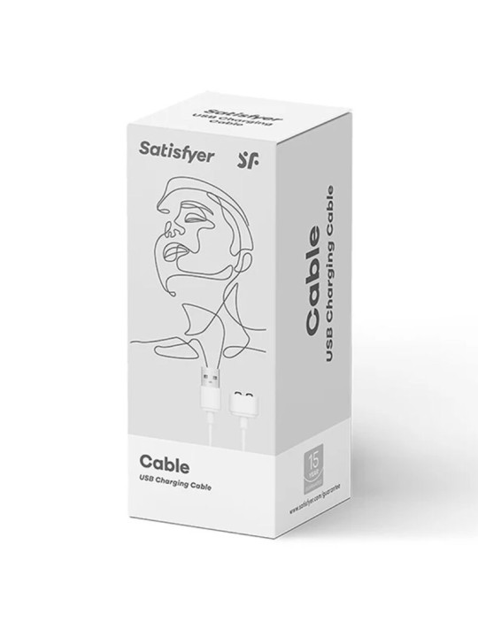 SATISFYER CABLE USB CARGADOR BLANCO
