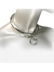 METAL HARD BDSM COLLAR CON ARGOLLA 10CM