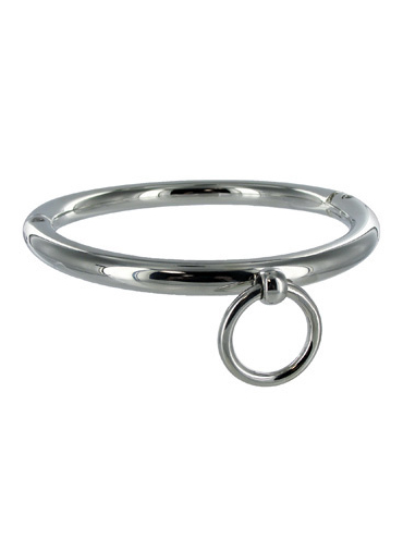 METAL HARD BDSM COLLAR CON ARGOLLA 10CM