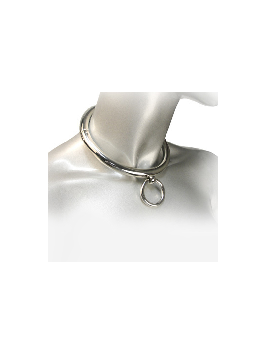 METAL HARD BDSM COLLAR CON ARGOLLA 18CM