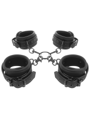 FETISH SUBMISSIVE SET ESPOSAS MANOS Y TOBILLOS CON FORRO DE NEOPRENO