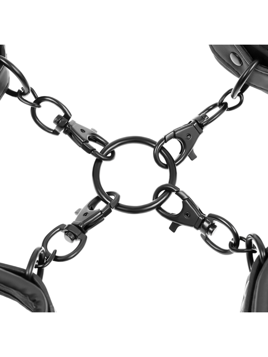 FETISH SUBMISSIVE SET ESPOSAS MANOS Y TOBILLOS CON FORRO DE NEOPRENO