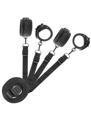 FETISH SUBMISSIVE SET DE ESPOSAS Y ATADURAS CON FORRO DE NEOPRENO