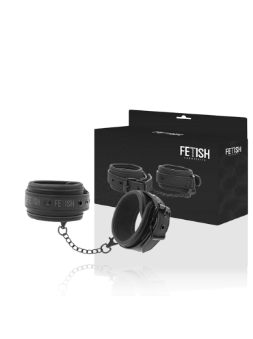 FETISH SUBMISSIVE ESPOSAS TOBILLOS CUERO VEGANO CON FORRO DE NEOPRENO