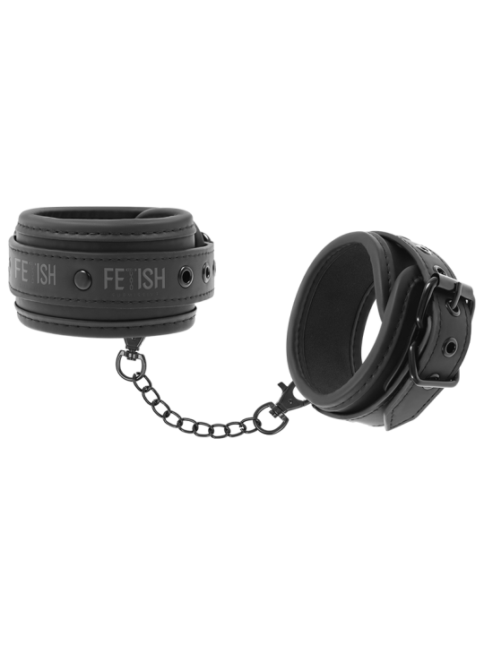 FETISH SUBMISSIVE ESPOSAS TOBILLOS CUERO VEGANO CON FORRO DE NEOPRENO