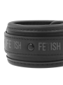 FETISH SUBMISSIVE COLLAR Y ESPOSAS CUERO VEGANO CON FORRO DE NEOPRENO