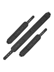 FETISH SUBMISSIVE COLLAR Y ESPOSAS CUERO VEGANO CON FORRO DE NEOPRENO