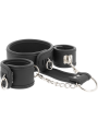 FETISH SUBMISSIVE COLLAR Y ESPOSAS CUERO VEGANO CON FORRO DE NEOPRENO