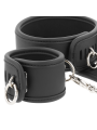 FETISH SUBMISSIVE COLLAR Y ESPOSAS CUERO VEGANO CON FORRO DE NEOPRENO