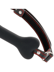 DARKNESS MORDAZA SILICONA HUESO NEGRO