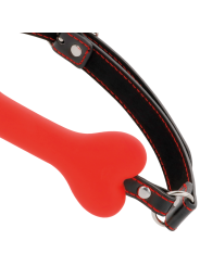 DARKNESS MORDAZA SILICONA HUESO ROJO
