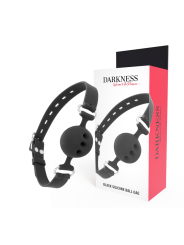 DARKNESS MORDAZA TRANSPIRABLE SILICONA NEGRO