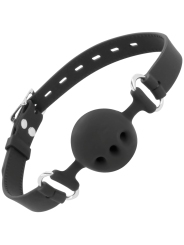 DARKNESS MORDAZA TRANSPIRABLE SILICONA NEGRO