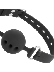 DARKNESS MORDAZA TRANSPIRABLE SILICONA NEGRO