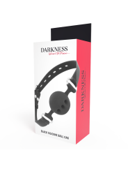 DARKNESS MORDAZA TRANSPIRABLE SILICONA NEGRO
