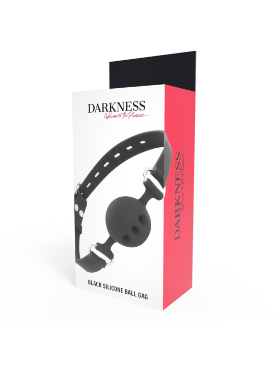 DARKNESS MORDAZA TRANSPIRABLE SILICONA NEGRO