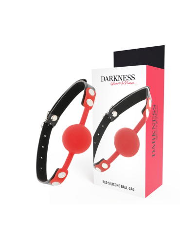 DARKNESS MORDAZA SILICONA ROJO