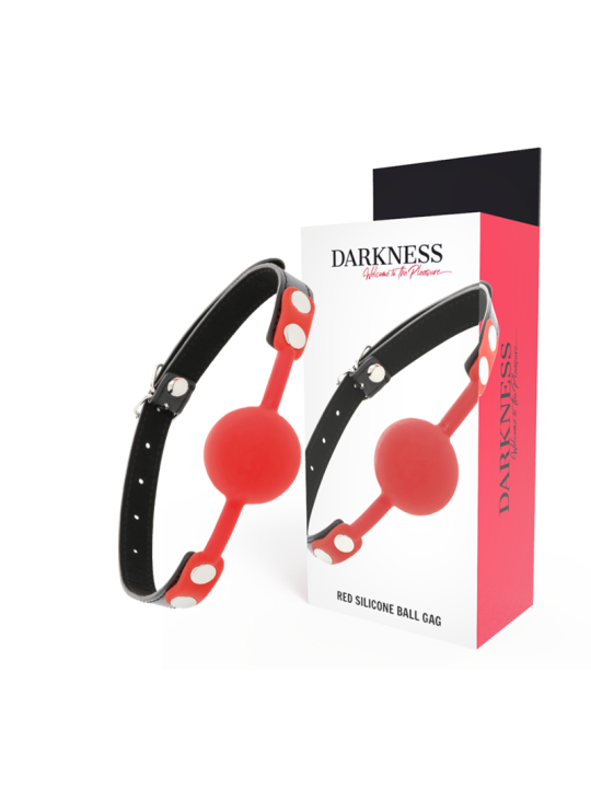 DARKNESS MORDAZA SILICONA ROJO