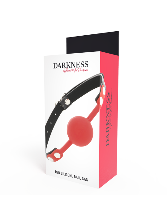 DARKNESS MORDAZA SILICONA ROJO