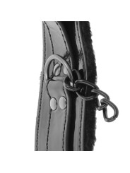 DARKNESS ESPOSAS CUERO AJUSTABLES TOBILLOS NEGRO CON CANDADO
